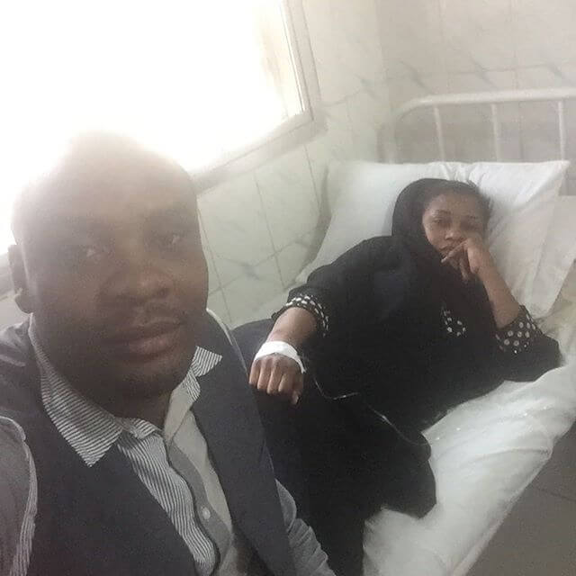 Babalevo akiwa na Shilole hospitali